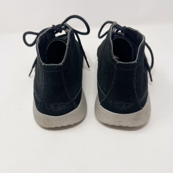 UGG Mens Size 7 Black Dustin Chukka Boots Suede Leather Lace Up Foam Footbed main image 12